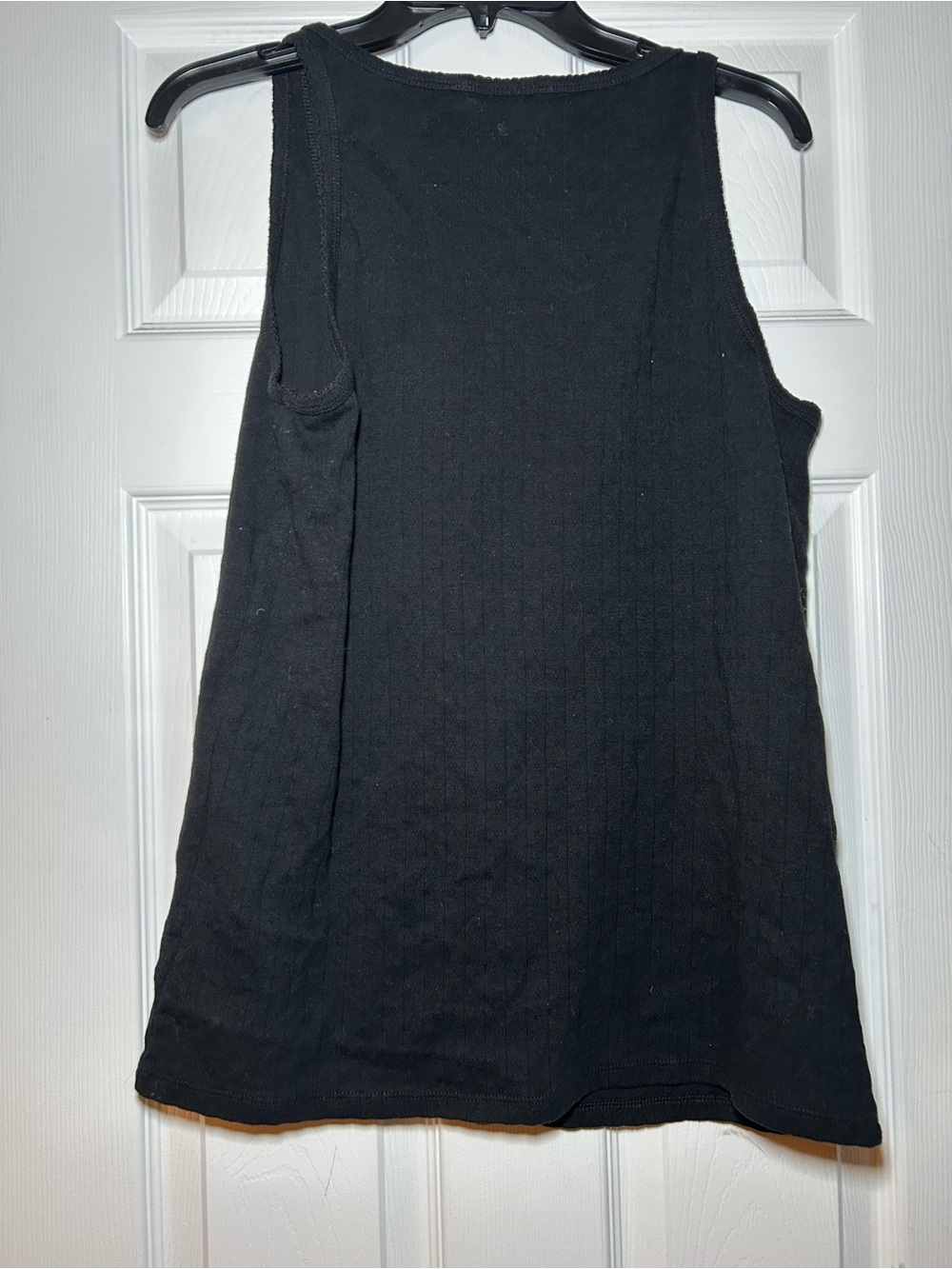 torrid Black Button-Front Ribbed Tank Camisole - Picture 2 of 3